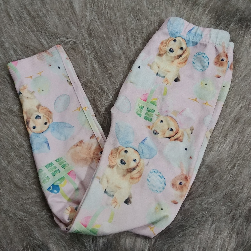 KIDS • 3/$25 •SALE • Capelli of New York girls Easter pastel leggings XS/S 4/5